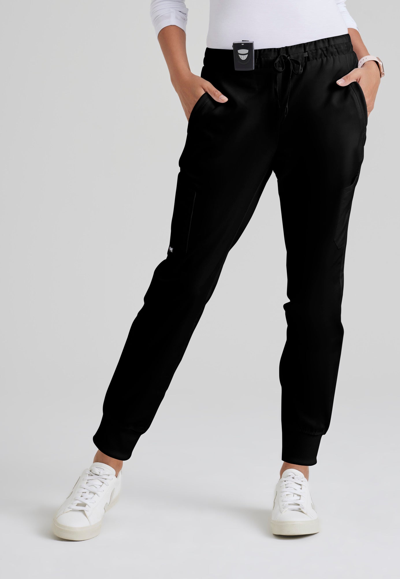 Kira Jogger - Black - Jen's Scrubs